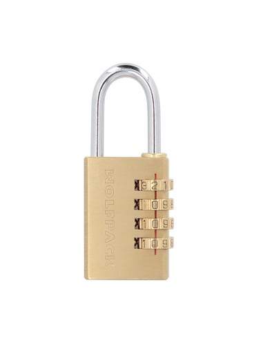 Candado Combinación Laton 28 mm. 4 dígitos