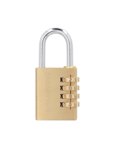 Candado Combinación Laton 40 mm. 4 dígitos