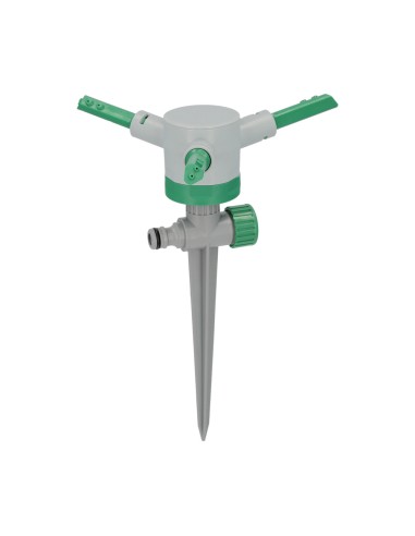 Aspersor Plástico 3 Brazos Con Pincho Con Regulador de Presión.