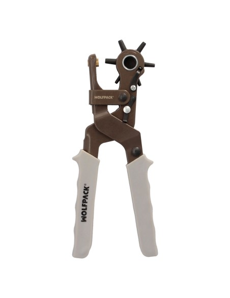 Sacabocados Estrella Industrial 225 mm. Agujeros de Ø 2,0 a 4.5 mm. Alicates Agujeros, Perforador Cuero, Alicates Cinturones,