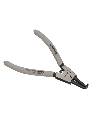 Alicates Arandelas Exteriores Curvo 175 mm. Acero Din 5254. Anillos De Presion, Anillos De Retención, Arandelas Circlips