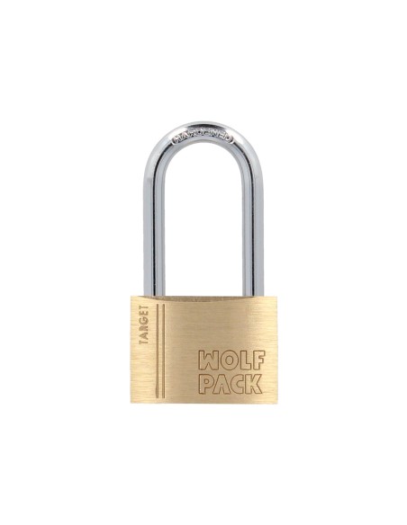 Candado Laton Arco Largo 40 mm. Arco Endurecido. Candado Maletas, Candado Taquillas, Candado Puertas