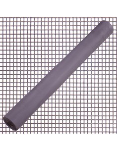 Tela Mosquitera Fibra Vidrio Gris 18x16/100 cm. Rollo 50 metros.