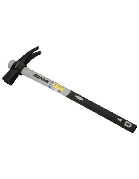 Martillo Encofrador Magentico Fibra Vidrio Mango Fibra Vidrio Con Empuñadura Antideslizante. 700 Gramos 50 cm.