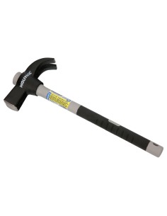 Martillo Uña Mango Fibra Vidrio Mango Fibra Vidrio Con Empuñadura Antideslizante. 600 Gramos 33 cm.