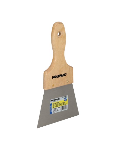 Espatula Techos Mango Madera Hoja Acero 90 x 120 mm. Espatula Yeso, Espatula Pintor, Espatula Masillas, Espatula Pladur, etc.