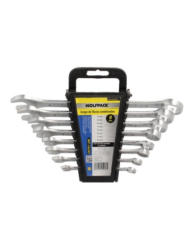 Juego Llaves Combinadas Wolfpack 8 Piezas
