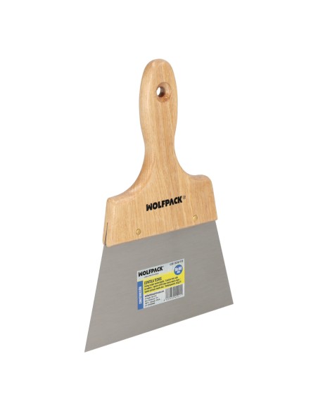 Espatula Techos Mango Madera Hoja Acero 90 x 160 mm. Espatula Yeso, Espatula Pintor, Espatula Masillas, Espatula Pladur, etc.