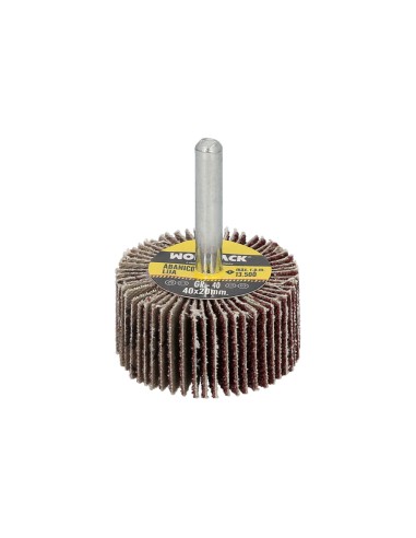 Abanico Lija Grano 40 Medida Ø 40 x 20 mm. Disco Abrasivo Laminas, Ruedas Mil Hojas, Ruedas Abrasivas,Lijado,Desbaste,Pulir