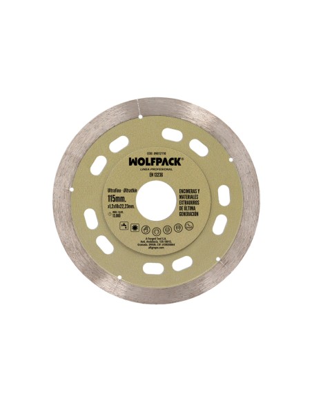 Disco Diamante Ø 115 mm. Materiales de Ultima Generación. Segmento de 10 mm.