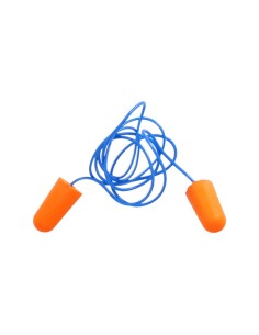 Tapón Espuma Para Oídos 2 Tapones Con Cordon Snr 31Db Trabajar, Dormir, Estudiar, Leer, Viajar, Ronquidos, Proteccion Auditiva