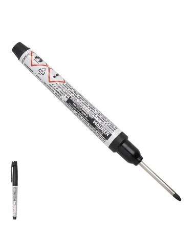 Rotulador Marcador Punta Larga Negro, Marcador Agujeros Profundos, Marcador Zonas Dificil Acceso, Trazador, Rotulador Obras,