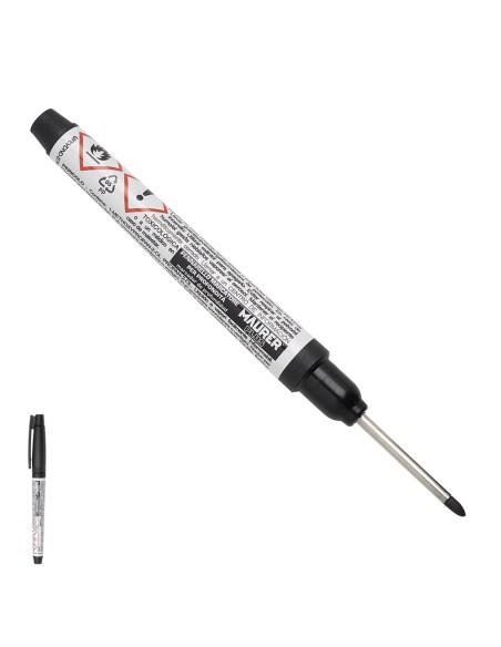 Rotulador Marcador Punta Larga Negro, Marcador Agujeros Profundos, Marcador Zonas Dificil Acceso, Trazador, Rotulador Obras,