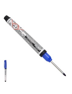 Rotulador Marcador Punta Larga Azul, Marcador Agujeros Profundos, Marcador Zonas Dificil Acceso, Trazador, Rotulador Obras,