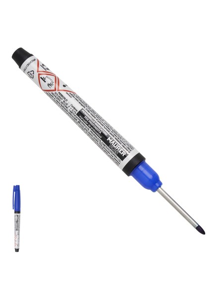 Rotulador Marcador Punta Larga Azul, Marcador Agujeros Profundos, Marcador Zonas Dificil Acceso, Trazador, Rotulador Obras,