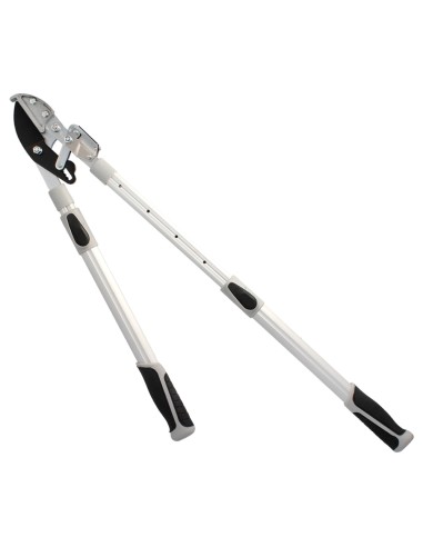 Tijeras Podar 2 Manos Yunque. Telescopica de 68 a 95 cm. Mango Aluminio Multiplicador Fuerza, Corte Ø 35 mm. Empuñadura TPR
