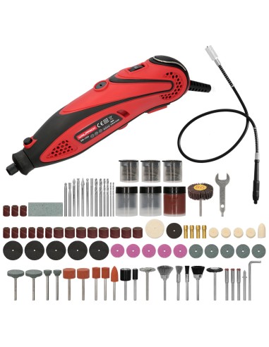 Multiherramienta 135 Watt. Con 210 Accesorios y Maletin. Herramienta Multifunción, Mini Taladro, Herramienta Rotativa, Amoladora