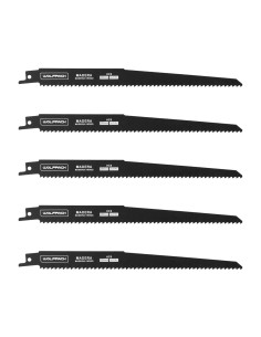 Hoja Para Sierra Sable Madera 228 mm. 6 TPI. 5 piezas. Especial para madera.