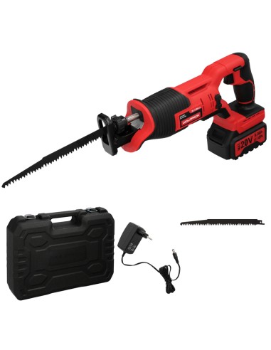 Sierra De Sable 20 V. Bateria 4 Ah. Cambio Rapido de Hoja. Madera 100 mm. / Acero 6 mm.