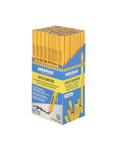 Lapiz Carpintero Standar Caja 72 Lapices. Marcador Carpinteria, Albañileria, Construcción.