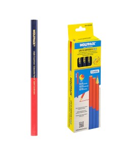 Lapiz Carpintero Bicolor 18 cm. (12 Unidades) Lapiz Marcador, Lapiz Carpinteria, Marcador Obra Colo Rojo / Azul
