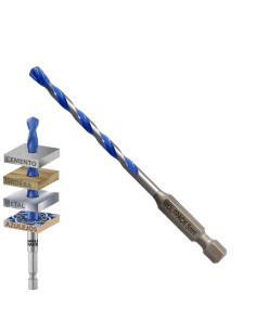 Broca Universal Hexagonal Ø 5,0 mm. (Blister 1 pieza)