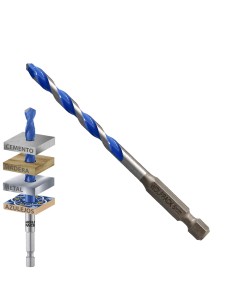 Broca Universal Hexagonal Ø 6,0 mm. (Blister 1 pieza)