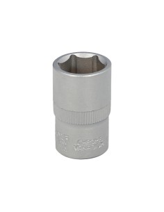 Llave Vaso 1/2" Hexagonal 16 mm. Perfil de 6 caras. Acero Cromo Vanadio, Aristas Redondas