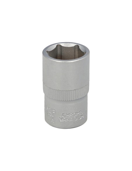 Llave Vaso 1/2" Hexagonal 16 mm. Perfil de 6 caras. Acero Cromo Vanadio, Aristas Redondas
