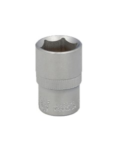 Llave Vaso 1/2" Hexagonal 18 mm. Perfil de 6 caras. Acero Cromo Vanadio, Aristas Redondas