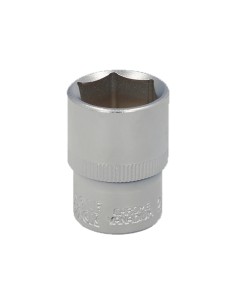Llave Vaso 1/2" Hexagonal 20 mm. Perfil de 6 caras. Acero Cromo Vanadio, Aristas Redondas