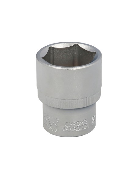 Llave Vaso 1/2" Hexagonal 23 mm. Perfil de 6 caras. Acero Cromo Vanadio, Aristas Redondas