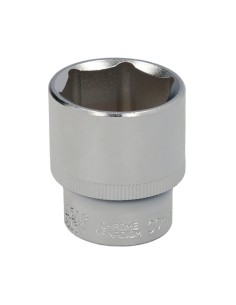 Llave Vaso 1/2" Hexagonal 30 mm. Perfil de 6 caras. Acero Cromo Vanadio, Aristas Redondas