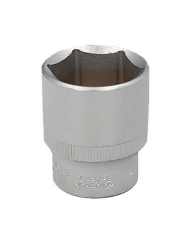 Llave Vaso 1/2" Hexagonal 32 mm. Perfil de 6 caras. Acero Cromo Vanadio, Aristas Redondas