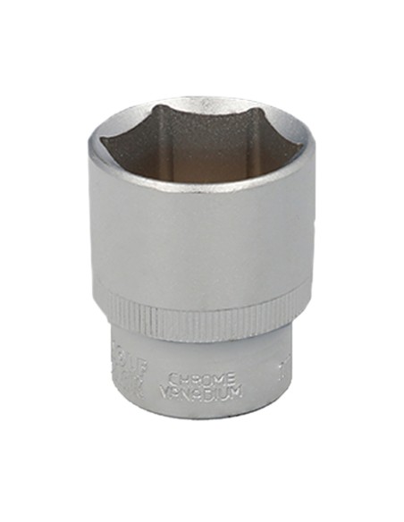 Llave Vaso 1/2" Hexagonal 32 mm. Perfil de 6 caras. Acero Cromo Vanadio, Aristas Redondas