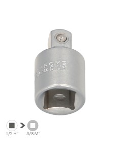 Adaptador Reductor 1/2" Hembra A 3/8" Macho Acero Cromo Vanadio, Aristas Redondas, Reductor Carraca,