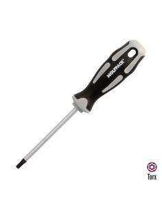 Destornillador Torx Inviolable Acero S2 Mango TPR Bimaterial. Medida T27 x Ø 6,0 x 100 mm.