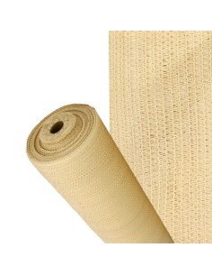 Malla Sombreo Rollo 3.0 x 50 metros, Reduce Radiación, Protección Jardín y Terraza, Regula Temperatura, Color Beige