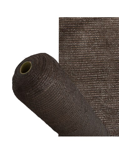 Malla Sombreo Rollo 1,5 x 50 metros, Reduce Radiación, Protección Jardín y Terraza, Regula Temperatura, Color Marrón