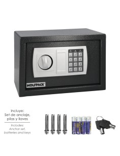 Caja Fuerte Sobreponer Electrica 31x20x20 cm.