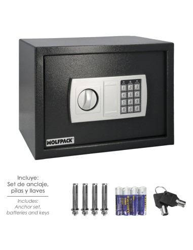 Caja Fuerte Sobreponer Electrica 35x25x25 cm.