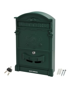 Buzon Jardín Aluminio Fundido Verde Palace 255 x 410 x 90 mm.