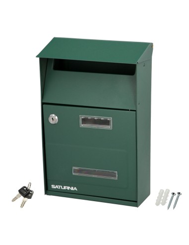 Buzon Exterior Country Verde 215 x 320 x 105 mm.