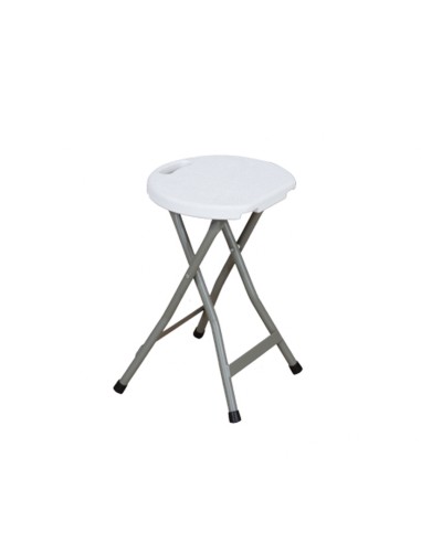 Taburete Plegable Ø 33x46 cm. Taburete Camping, Playa, Jardín Terrazas, Excursiones, Etc.