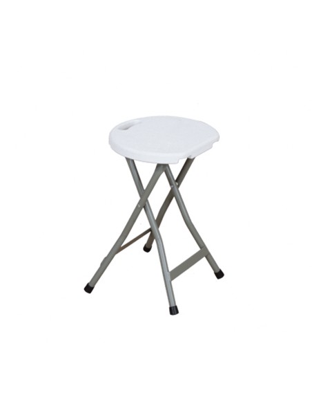 Taburete Plegable Ø 33x46 cm. Taburete Camping, Playa, Jardín Terrazas, Excursiones, Etc.