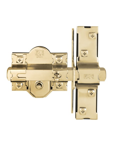 Cerrojo Seguridad Fac 946-RP/80 Serie UVE Dorado Antibumping