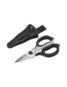 Tijeras Electricista 155 mm. Mango TPR Plus No tension. Hojas Acero Inoxidable, Ergonomicas, Tijeras Cortar Cable, Pelacables