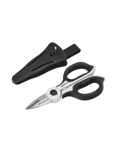 Tijeras Electricista 155 mm. Mango TPR Plus No tension. Hojas Acero Inoxidable, Ergonomicas, Tijeras Cortar Cable, Pelacables