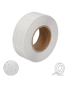 Cinta Adhesiva Reflectante Blanca 50 mm. x 33 metros. Uso doméstico.