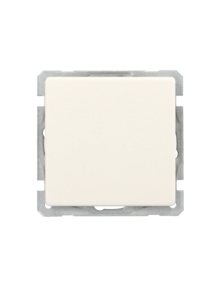 Interruptor Conmutador Cruzado (Mecanismo) Interruptor Pared, Bastidor Metalico, Interruptor Luz, Pulsador. Color Blanco